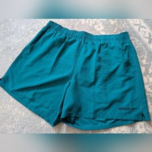 New Without Tags Speedo Men's Teal / Seamoss Athletic Swim Shorts